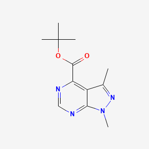 Tert-butyl 1,3-dimethyl-1H-pyrazolo[3,4-D]pyrimidine-4-carboxylate