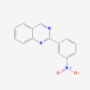 molecular formula C14H9N3O2 B11862877 2-(3-Nitrophenyl)quinazoline 