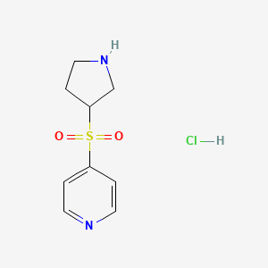 4-(Pyrrolidin-3-ylsulfonyl)pyridine hydrochloride