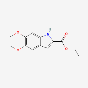 Ethyl 3,6-dihydro-2H-[1,4]dioxino[2,3-f]indole-7-carboxylate