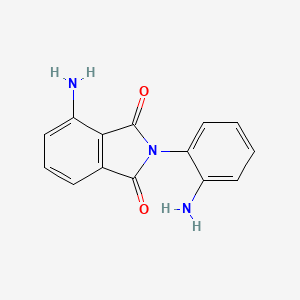 molecular formula C14H11N3O2 B11862918 4-Amino-2-(2-aminophenyl)isoindoline-1,3-dione CAS No. 93717-92-1