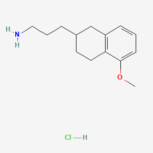 3-(5-Methoxy-1,2,3,4-tetrahydronaphthalen-2-yl)propan-1-amine hydrochloride