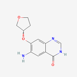 (S)-6-Amino-7-((tetrahydrofuran-3-yl)oxy)quinazolin-4-ol