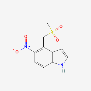 4-((Methylsulfonyl)methyl)-5-nitro-1H-indole