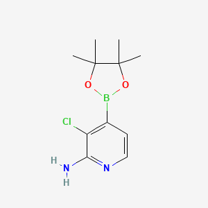 3-Chloro-4-(4,4,5,5-tetramethyl-1,3,2-dioxaborolan-2-yl)pyridin-2-amine