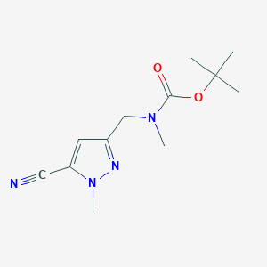 tert-butyl N-[(5-cyano-1-methylpyrazol-3-yl)methyl]-N-methylcarbamate