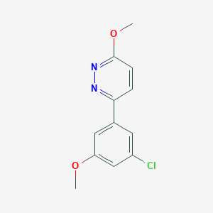 3-(3-Chloro-5-methoxyphenyl)-6-methoxypyridazine