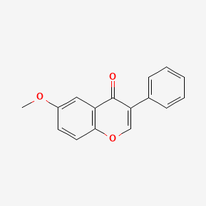 molecular formula C16H12O3 B11863322 6-Methoxy-3-phenyl-4H-chromen-4-one CAS No. 32684-58-5