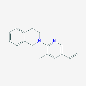 molecular formula C17H18N2 B11863400 2-(3-Methyl-5-vinylpyridin-2-yl)-1,2,3,4-tetrahydroisoquinoline 