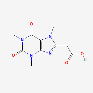 molecular formula C10H12N4O4 B11863433 (1,3,7-Trimethyl-2,6-dioxo-2,3,6,7-tetrahydro-1h-purin-8-yl)acetic acid CAS No. 5614-58-4