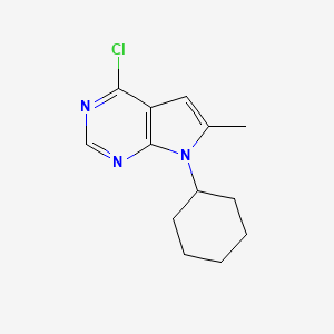 4-Chloro-7-cyclohexyl-6-methyl-7H-pyrrolo[2,3-d]pyrimidine