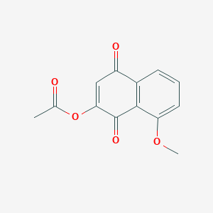 8-Methoxy-1,4-dioxo-1,4-dihydronaphthalen-2-yl acetate