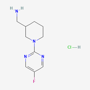 (1-(5-Fluoropyrimidin-2-yl)piperidin-3-yl)methanamine hydrochloride