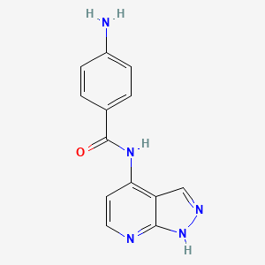 4-amino-N-(1H-pyrazolo[3,4-b]pyridin-4-yl)benzamide