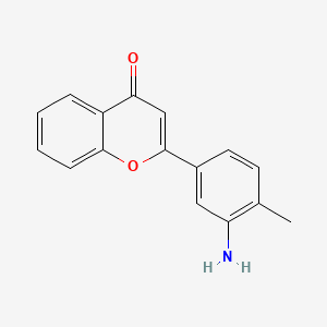 molecular formula C16H13NO2 B11863555 2-(3-Amino-4-methylphenyl)-4H-1-benzopyran-4-one CAS No. 921942-33-8