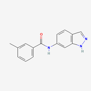 molecular formula C15H13N3O B11863561 N-(1H-indazol-6-yl)-3-methylbenzamide CAS No. 401591-09-1