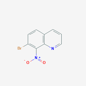 molecular formula C9H5BrN2O2 B11863623 7-Bromo-8-nitroquinoline CAS No. 344286-99-3