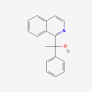 molecular formula C17H15NO B11863660 1-(1-Isoquinolinyl)-1-phenylethanol CAS No. 5467-83-4