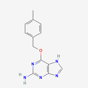 molecular formula C13H13N5O B11863673 6-[(4-methylphenyl)methoxy]-7H-purin-2-amine CAS No. 129409-65-0