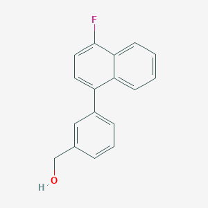 molecular formula C17H13FO B11863749 (3-(4-Fluoronaphthalen-1-yl)phenyl)methanol 