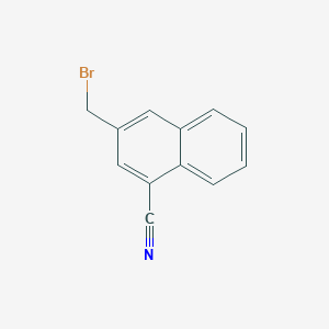 molecular formula C12H8BrN B11863786 2-(Bromomethyl)-4-cyanonaphthalene 