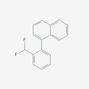 molecular formula C17H12F2 B11863808 1-(2-(Difluoromethyl)phenyl)naphthalene 