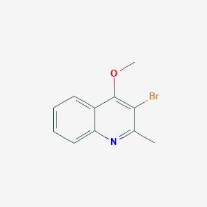 molecular formula C11H10BrNO B11863924 3-Bromo-4-methoxy-2-methylquinoline 