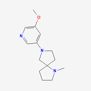 1,7-Diazaspiro[4.4]nonane, 7-(5-methoxy-3-pyridinyl)-1-methyl-