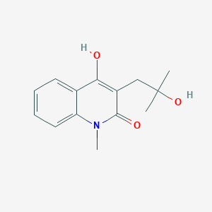 4-Hydroxy-3-(2-hydroxy-2-methylpropyl)-1-methylquinolin-2(1H)-one