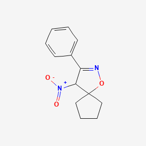 1-Oxa-2-azaspiro[4.4]non-2-ene, 4-nitro-3-phenyl-