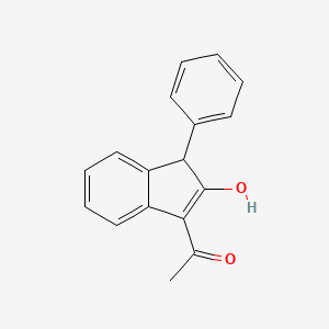 1-(2-Hydroxy-1-phenyl-1H-inden-3-yl)ethanone