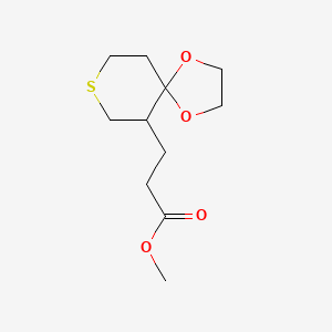 Methyl 3-(1,4-dioxa-8-thiaspiro[4.5]decan-6-yl)propanoate