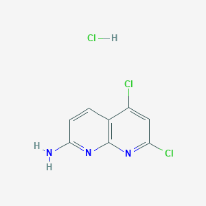 5,7-Dichloro-1,8-naphthyridin-2-amine hydrochloride