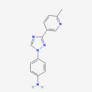 4-[3-(6-Methylpyridin-3-yl)-1h-1,2,4-triazol-1-yl]aniline