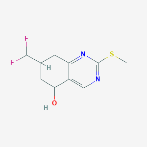 7-(Difluoromethyl)-2-(methylthio)-5,6,7,8-tetrahydroquinazolin-5-ol