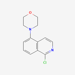 molecular formula C13H13ClN2O B11864280 4-(1-Chloroisoquinolin-5-YL)morpholine 