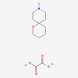 molecular formula C11H19NO5 B11864320 1-Oxa-9-azaspiro[5.5]undecane oxalate CAS No. 1416354-30-7