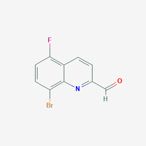 8-Bromo-5-fluoroquinoline-2-carbaldehyde