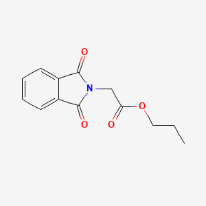 molecular formula C13H13NO4 B11864440 Propyl 2-(1,3-dioxoisoindolin-2-yl)acetate 