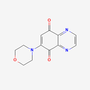 6-(4-Morpholinyl)-5,8-quinoxalinedione