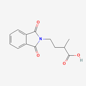 molecular formula C13H13NO4 B11864499 4-(1,3-Dioxoisoindolin-2-yl)-2-methylbutanoic acid 