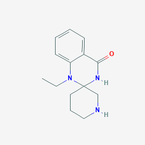 molecular formula C14H19N3O B11864549 1'-Ethyl-1'H-spiro[piperidine-3,2'-quinazolin]-4'(3'H)-one 