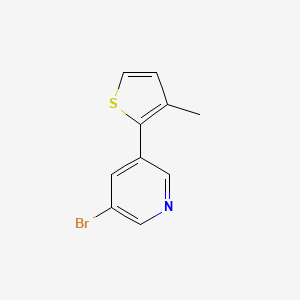 3-Bromo-5-(3-methylthiophen-2-yl)pyridine