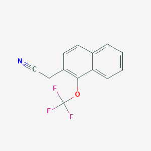 molecular formula C13H8F3NO B11864630 1-(Trifluoromethoxy)naphthalene-2-acetonitrile 