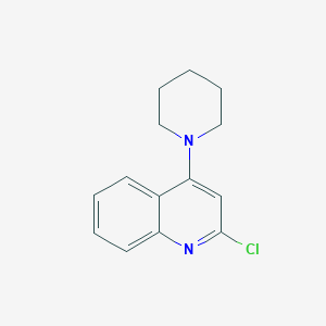 molecular formula C14H15ClN2 B11864678 2-Chloro-4-(piperidin-1-yl)quinoline 