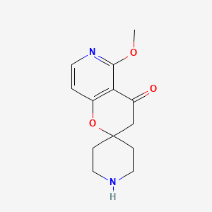 molecular formula C13H16N2O3 B11864706 5'-Methoxyspiro[piperidine-4,2'-pyrano[3,2-c]pyridin]-4'(3'H)-one 