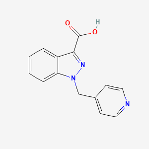 1-[(Pyridin-4-yl)methyl]-1H-indazole-3-carboxylic acid