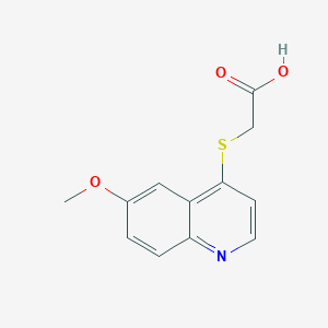 [(6-Methoxyquinolin-4-yl)sulfanyl]acetic acid