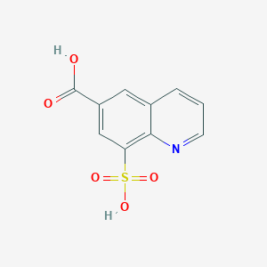 molecular formula C10H7NO5S B11864754 8-Sulfoquinoline-6-carboxylic acid CAS No. 859959-40-3