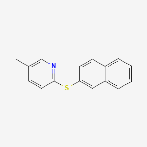 5-Methyl-2-(naphthalen-2-ylsulfanyl)pyridine